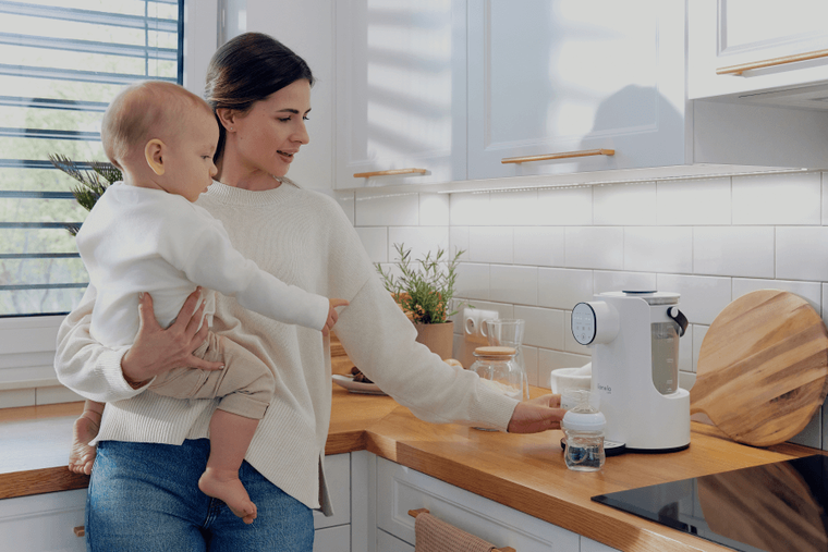 Lionelo Care, ekspres do przygotowywania mleka, White Natural