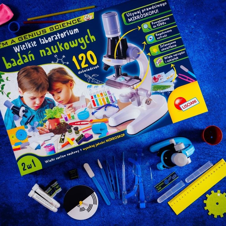 Lisciani, I'm a Genius, Wielkie Laboratorium Badań Naukowych, 120 eksperymentów