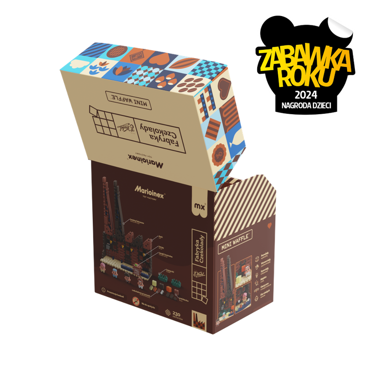 Marioinex, Mini Waffle, Wedel, Fabryka Czekolady, klocki konstrukcyjne, 230 elementów