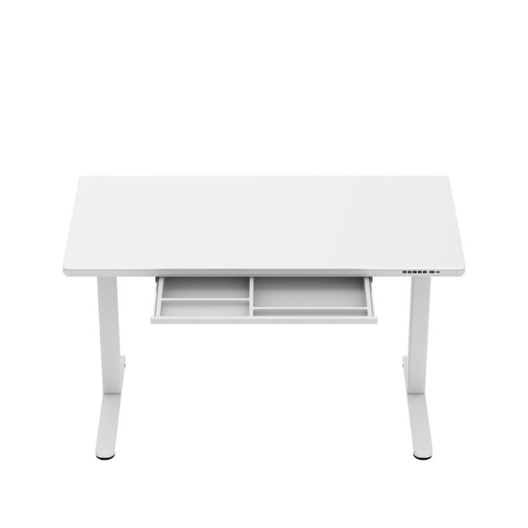 Mark Adler, Leader 8.5 White, biurko elektryczne, ze szklanym blatem, 120 cm