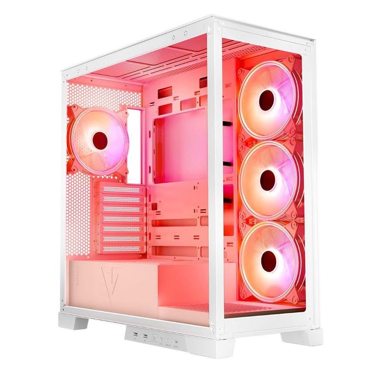 Modecom, Volcano Space ARGB, obudowa komputerowa, biała