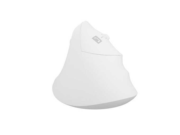 Natec, mysz bezprzewodowa, wertykalna, Crake 2, BT 5.2 + 2.4GHz, biała