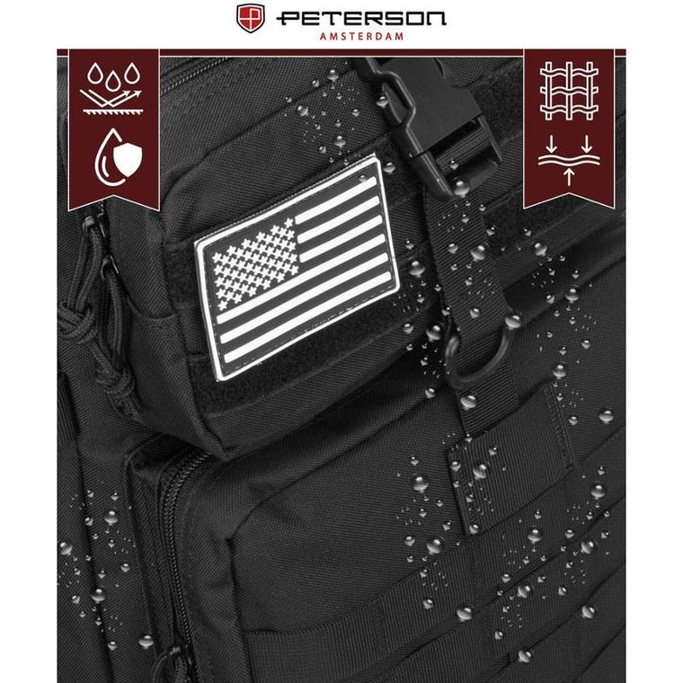 Peterson, plecak militarny, taktyczny, czarny