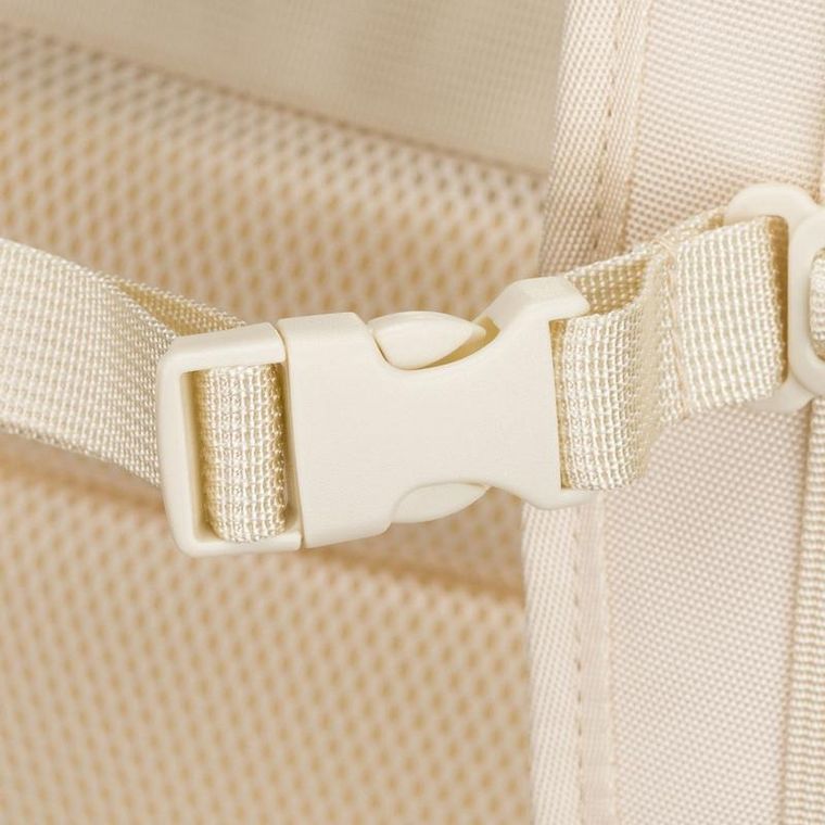 Peterson, plecak podróżny z siatkowaną przegrodą i paskami kompresyjnymi, ecru