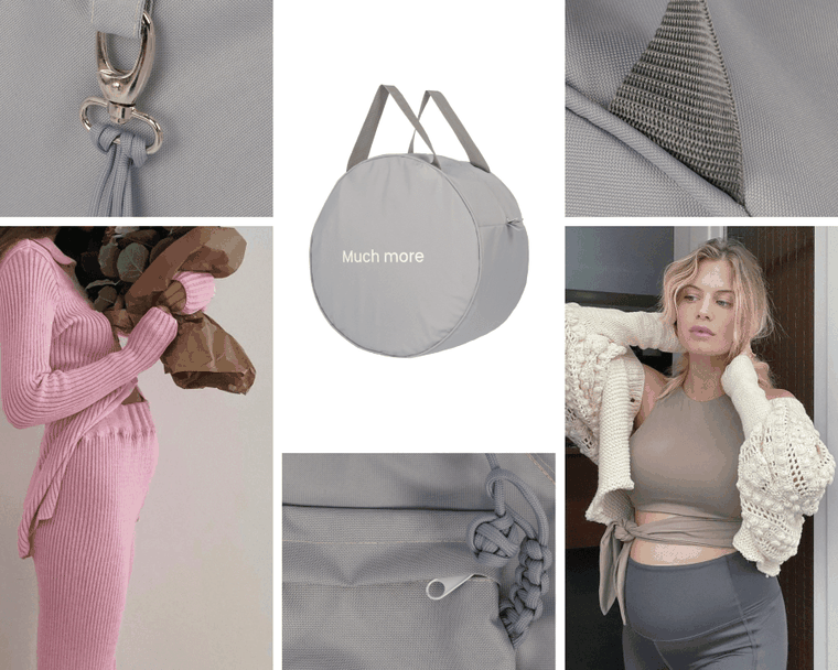 Piapimo, New York, torba wielofunkcyjna dla mamy, szara