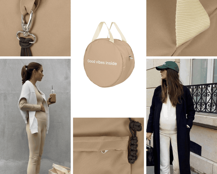 Piapimo, Roma, torba wielofunkcyjna dla mamy, beż