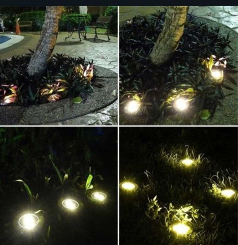 Saska Garden, lampa solarna, 8 led, 4 szt.