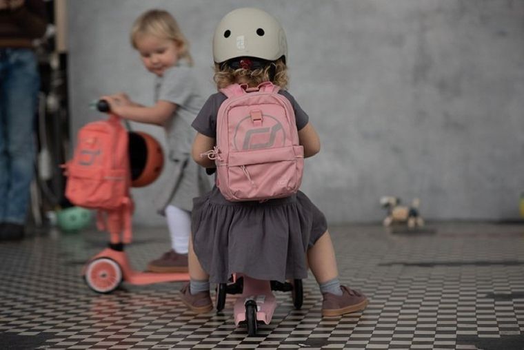 Scoot & Ride, plecak na hulajnogę, Rose, 8l