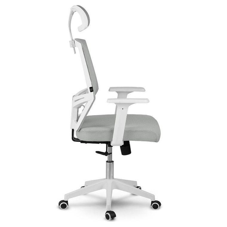 Sofotel, Rotar, fotel biurowy z mikrosiatki, szary