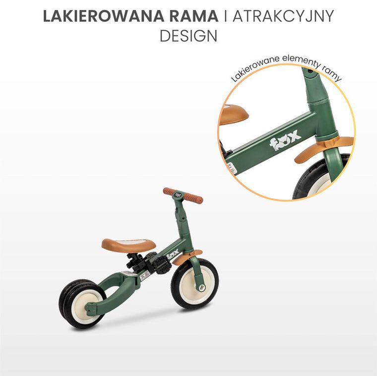 Toyz, Fox, rowerek trójkołowy, biegowy, beige