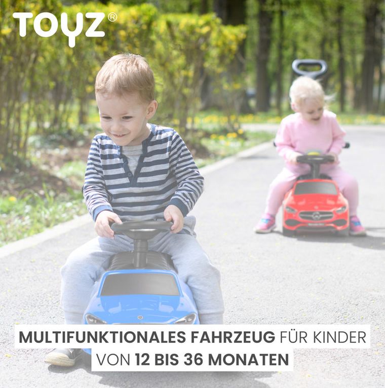 Toyz, Mercedes c-class, jeździk, niebieski