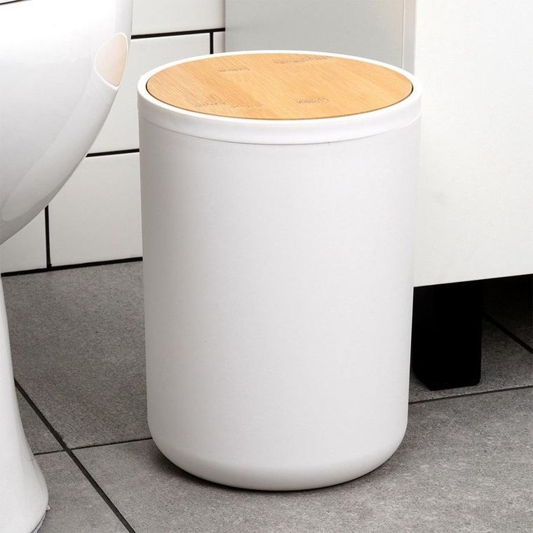 Vilde, zestaw łazienkowy, biały, 6 elementów