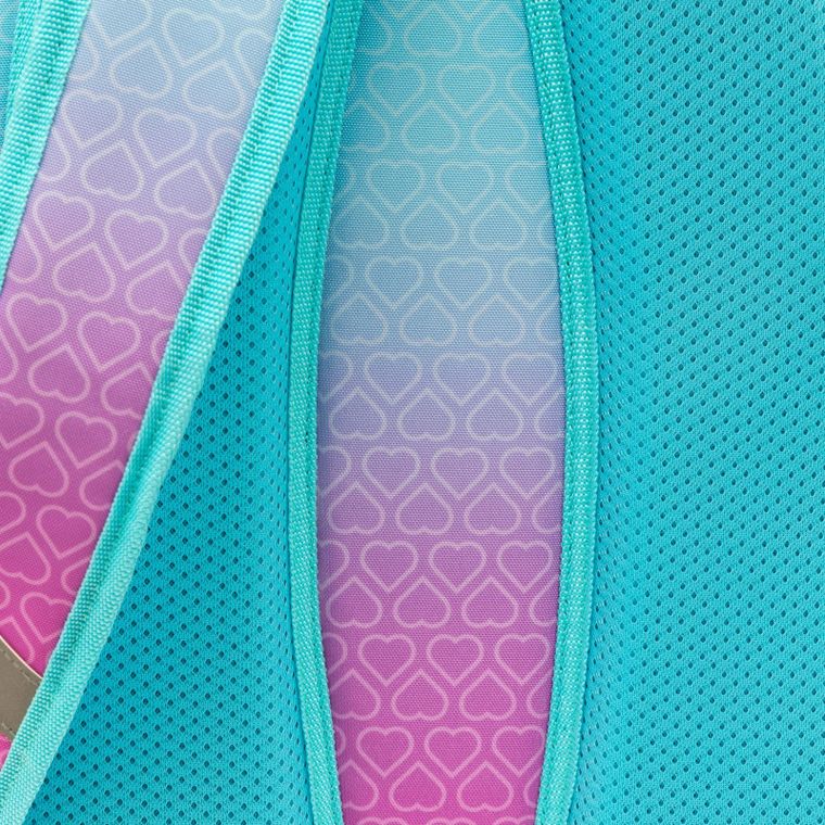 Abag, plecak szkolny, 3-komorowy, hexagon mint ombre