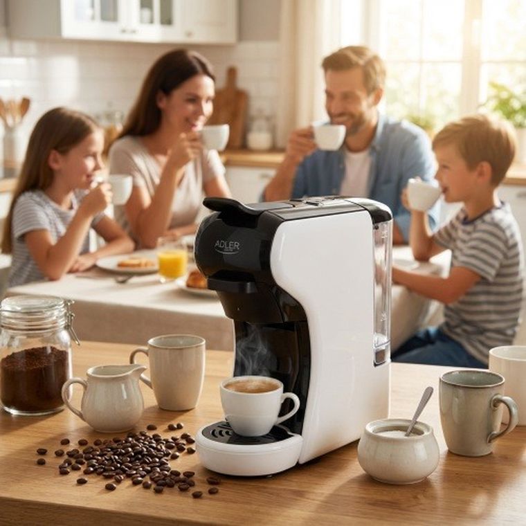 Adler, multi-ekspres ciśnieniowy, wielokapsułkowy, 19 bar