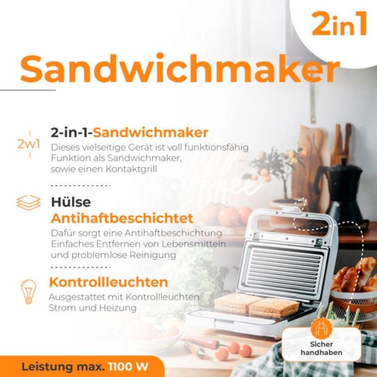 Adler, opiekacz do kanapek, ad 3070w