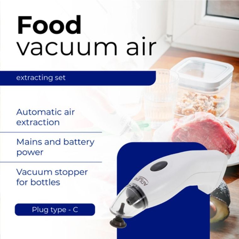 Adler, pompka próżniowa + zestaw do próżniowego pakowania