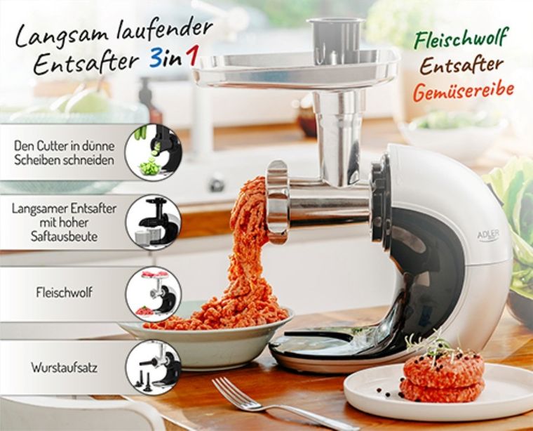 Adler, wyciskarka wolnoobrotowa, Ad 4131