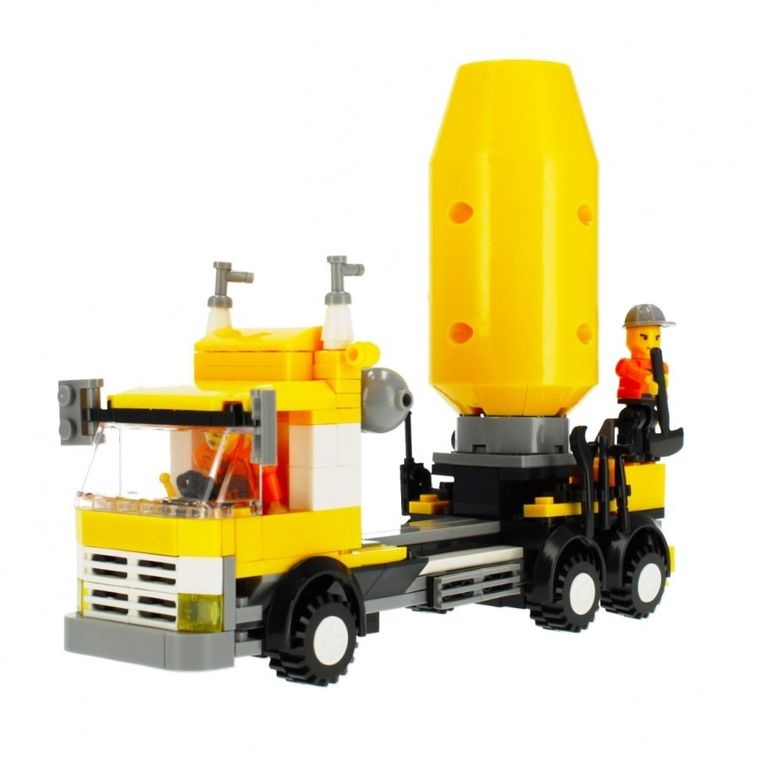 Alleblox, betoniarka, klocki konstrukcyjne, 216 elementów