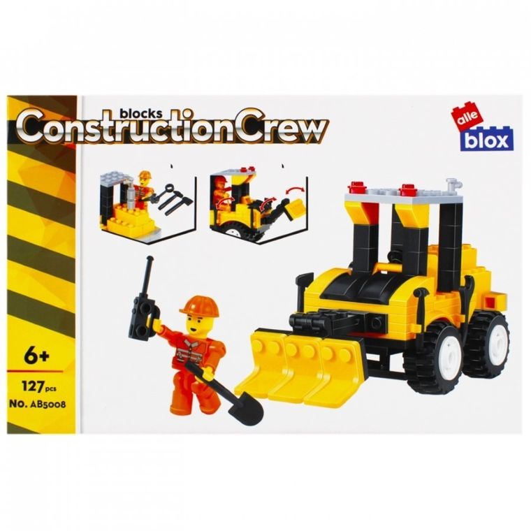 Alleblox, spychacz, klocki konstrukcyjne, 127 elementów