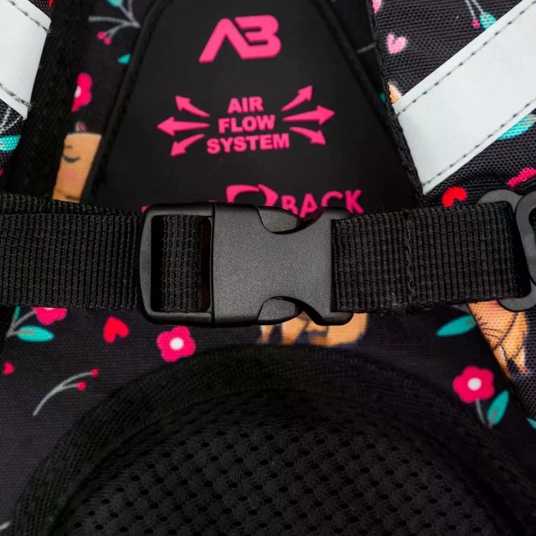 Astrabag, plecak szkolny, 3-komorowy, Flower Capy