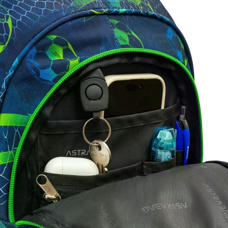 Astrabag, plecak szkolny, 3-komorowy, Football