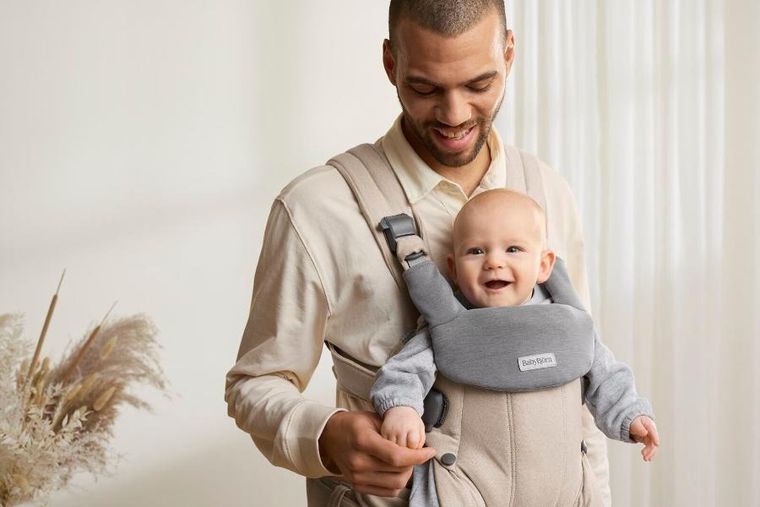 BabyBjörn, Harmony, nosidełko, woven, jasny beż