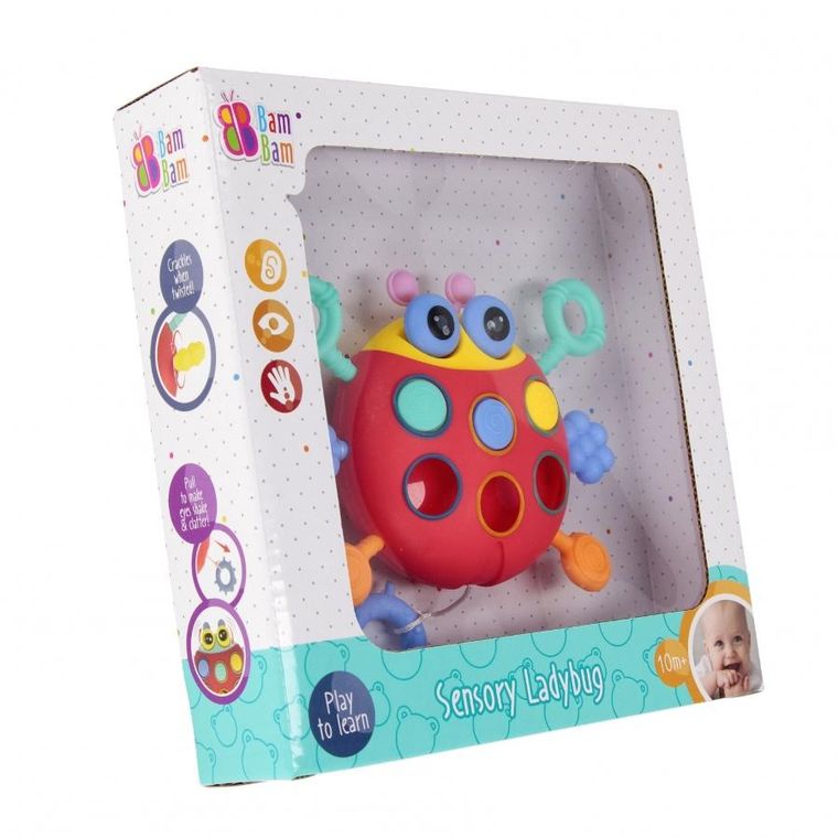 Bam Bam, zabawka sensoryczna, biedronka