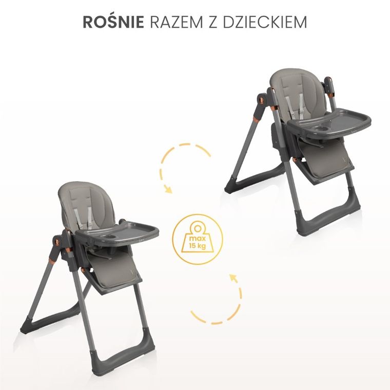 Caretero, Vars, krzesełko do karmienia, mint