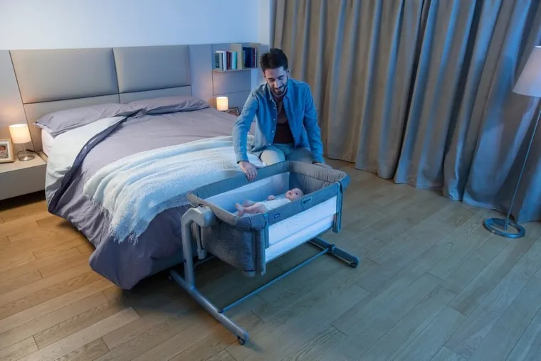 Chicco, Co-Sleeping, Next2Me, Magic Evo, łóżeczko dostawne, grey mist