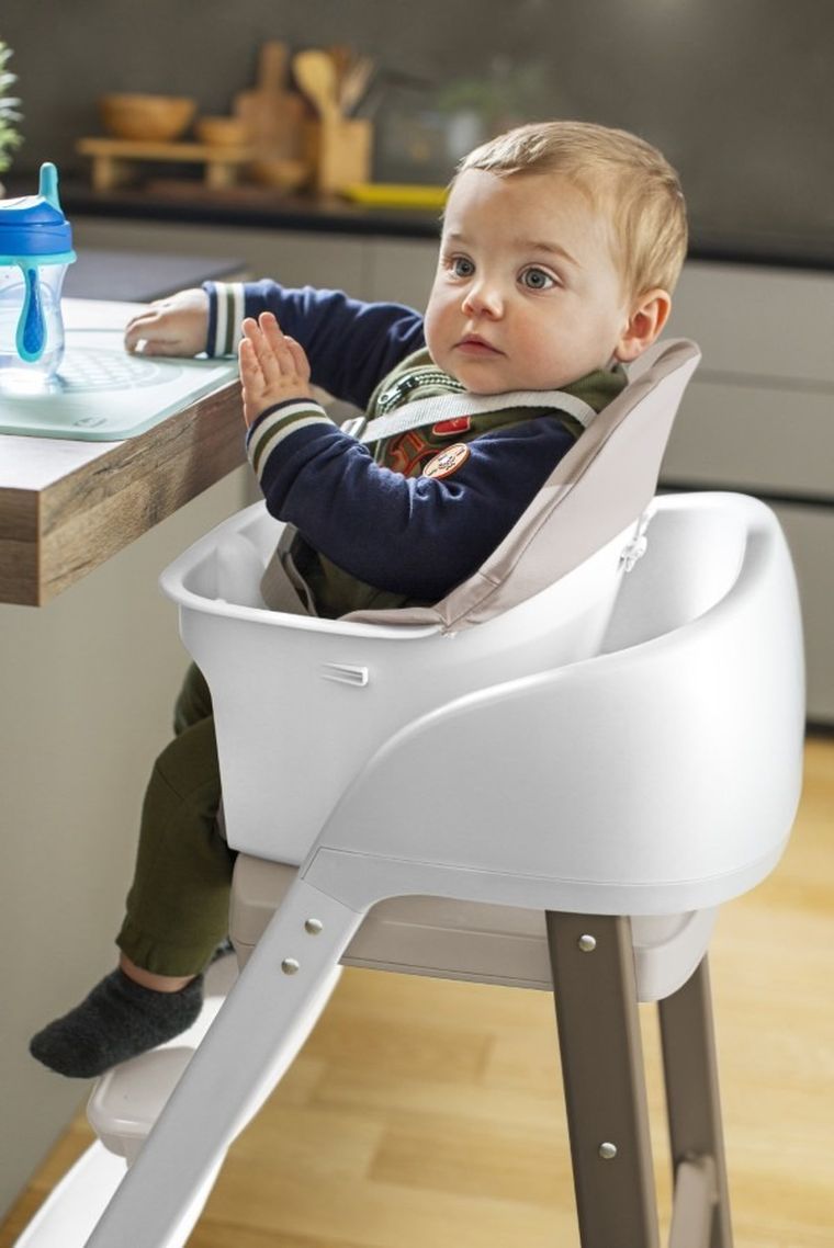 Chicco, Crescendo Up, ewolucyjne krzesełko do karmienia, Pearl Copper