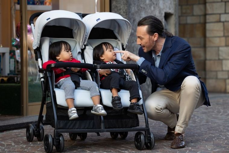 Chicco, Ohlalà Twin, wózek bliźniaczy, Silver Cat