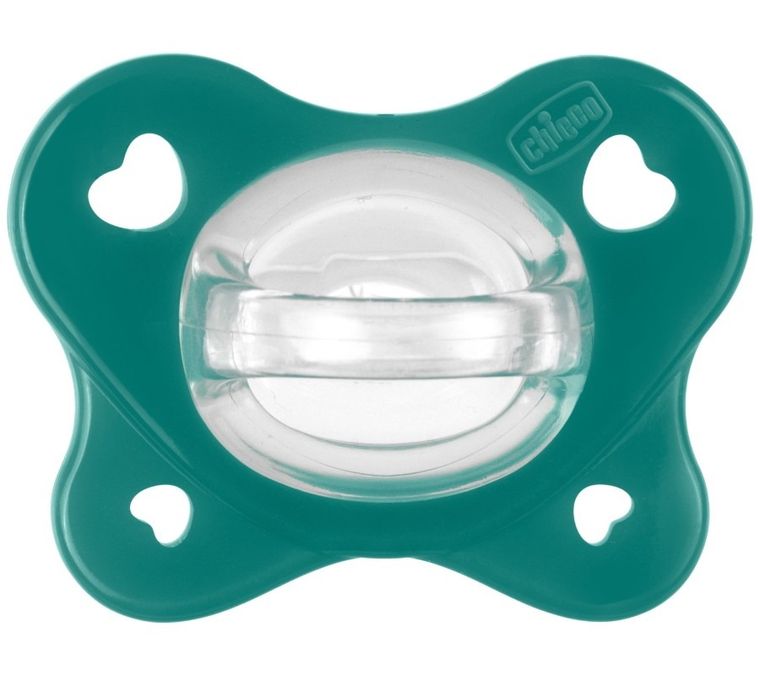 Chicco, PhysioForma Dual Soft, smoczek uspokajający, silikonowy, niebieski, 16-36m, 2 szt.