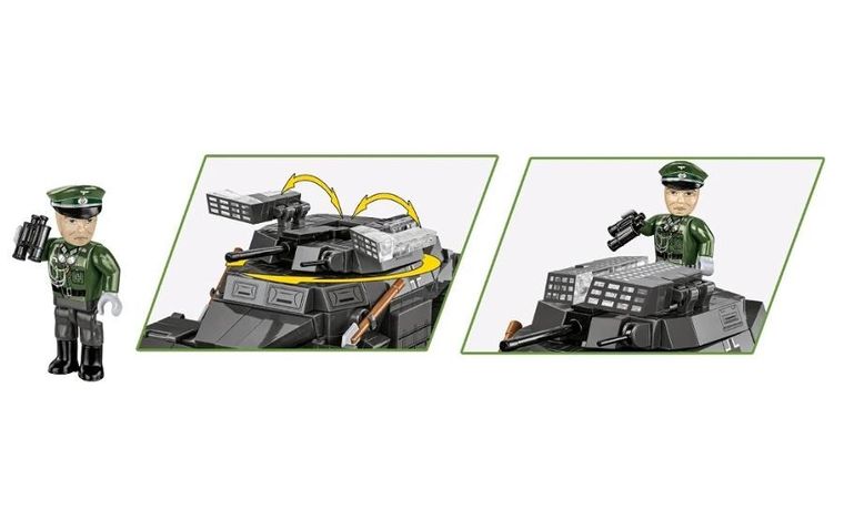 Cobi, Historical Collection WWII, Sd.Kfz., 222, klocki, 502 elementy