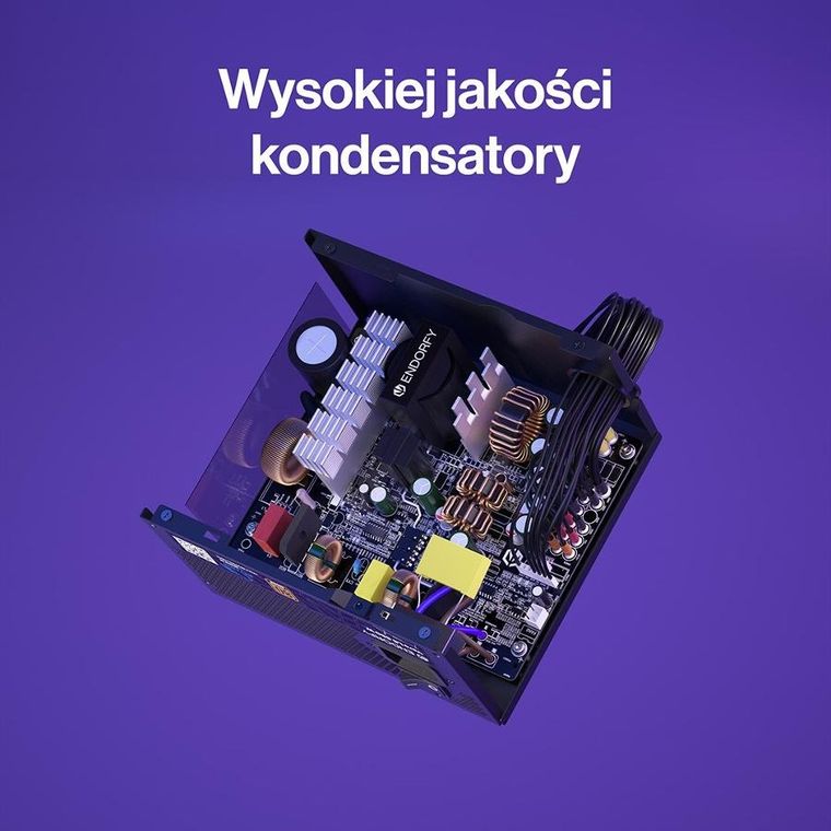 Endorfy, Vero L6 80 Plus, zasilacz, 650W, brązowy