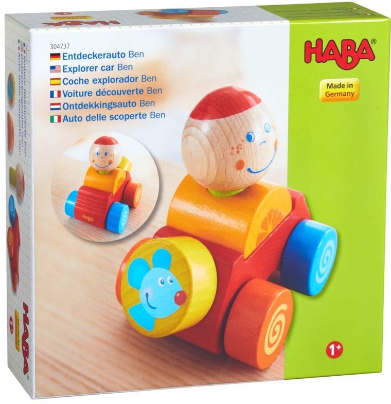 Haba, Ben, Auto odkrywców, pojazd drewniany