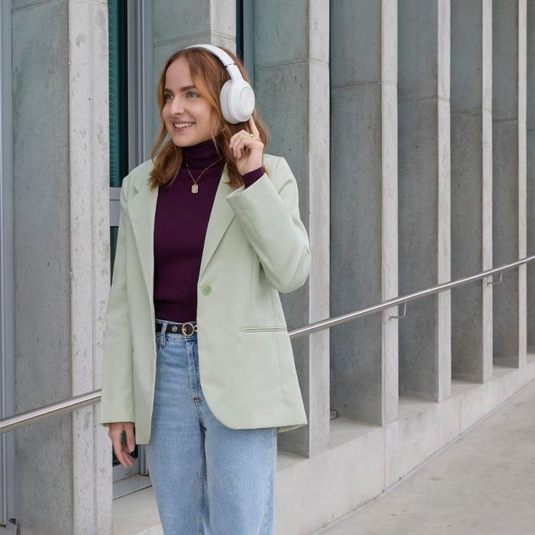 Hama, słuchawki bezprzewodowe bluetooth Spirit Calypso II, białe