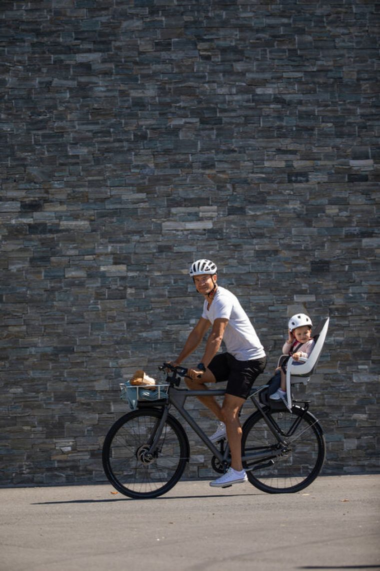 Hamax, Caress, fotelik rowerowy montowany na ramie, white/mint