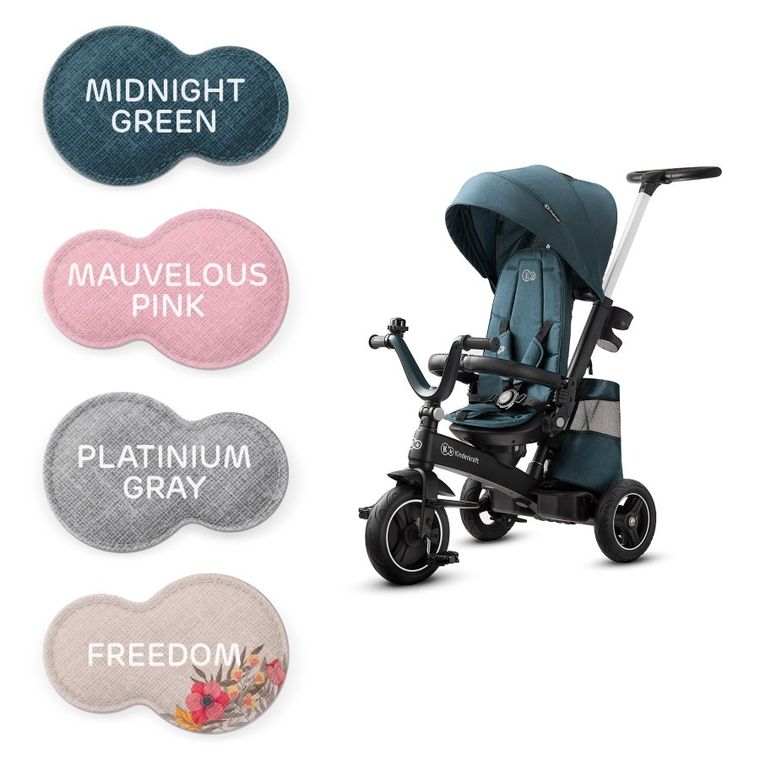 Kinderkraft, EasyTwist, rowerek trójkołowy, Marvelous Pink