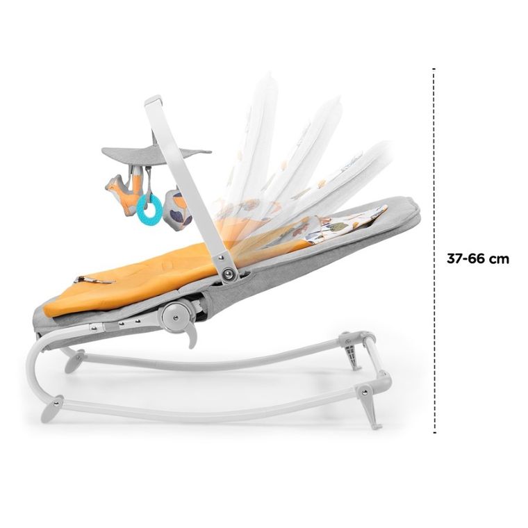 Kinderkraft, Felio, leżaczek 3w1, Peony Rose