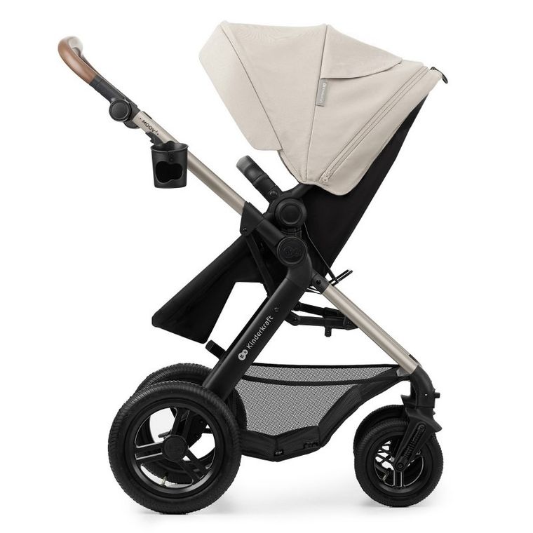 Kinderkraft, Moov 2, Air Wheels, wózek wielofunkcyjny 4w1, Moonlight Grey