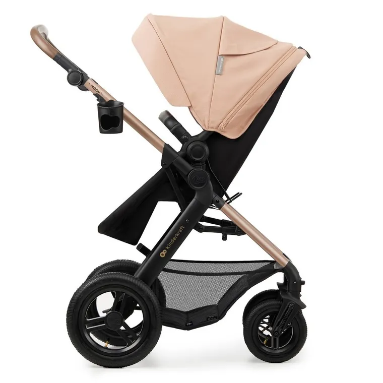 Kinderkraft, Moov 2 Air, wózek wielofunkcyjny, 3w1, Sand Beige