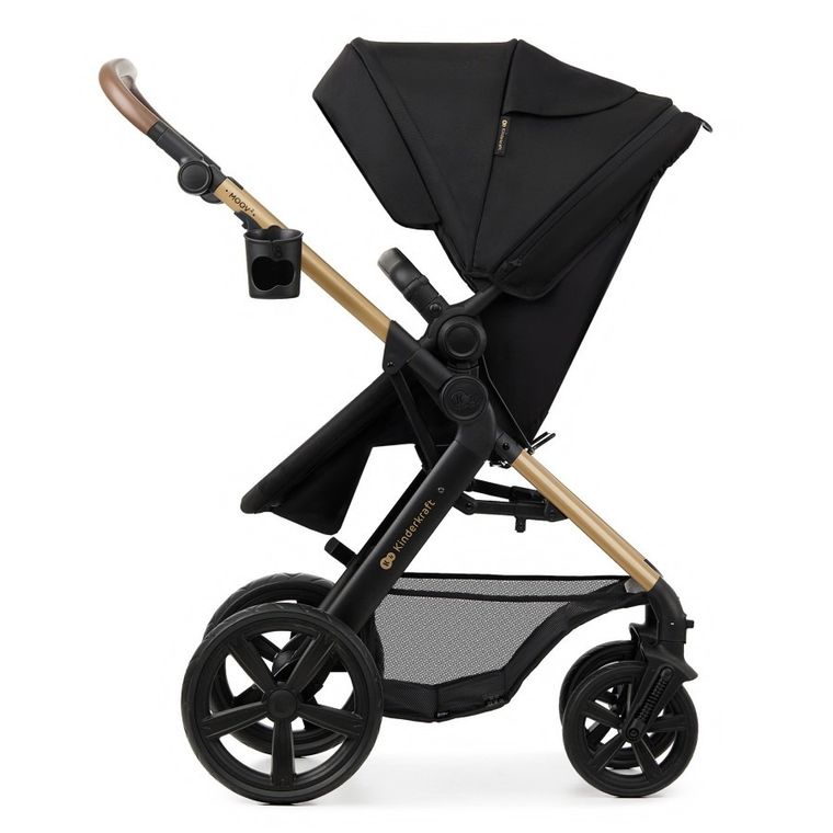 Kinderkraft, Moov 2, wózek wielofunkcyjny, 3w1, Pure Black