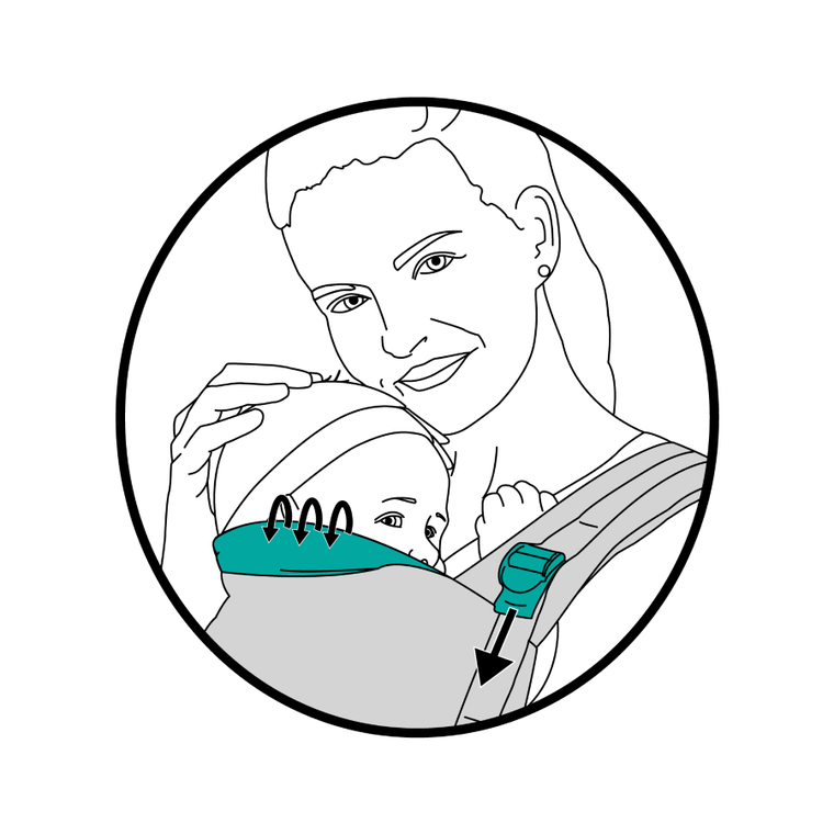 Kinderkraft, Nino, nosidełko ergonomiczne, 3m+ 20 kg, miętowy