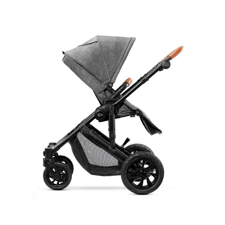 Kinderkraft, Prime, wózek wielofunkcyjny 3w1, szary