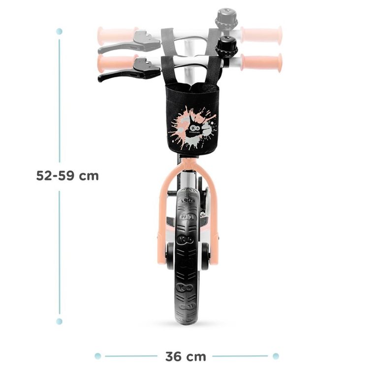 Kinderkraft, Space 2021, rowerek biegowy, Peach Coral