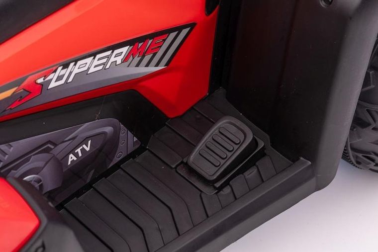 Lean Cars, quad, pojazd na akumulator, czerwony