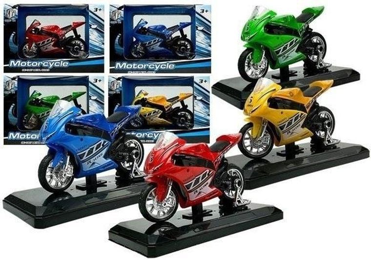 Lean Toys, sportowy motocykl, pojazd interaktywny, 1:18, 1 szt.