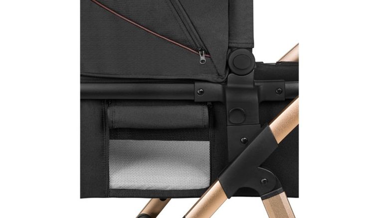 Lionelo, Amber 2in1, wózek wielofunkcyjny, Black Onyx