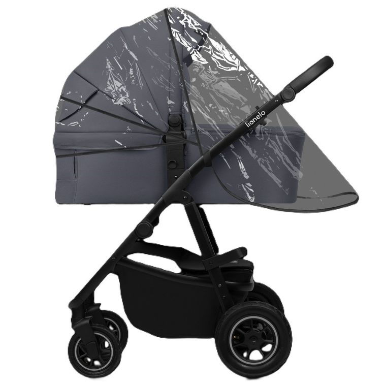 Lionelo, Amber Plus, wózek wielofunkcyjny 3w1, Grey Graphite