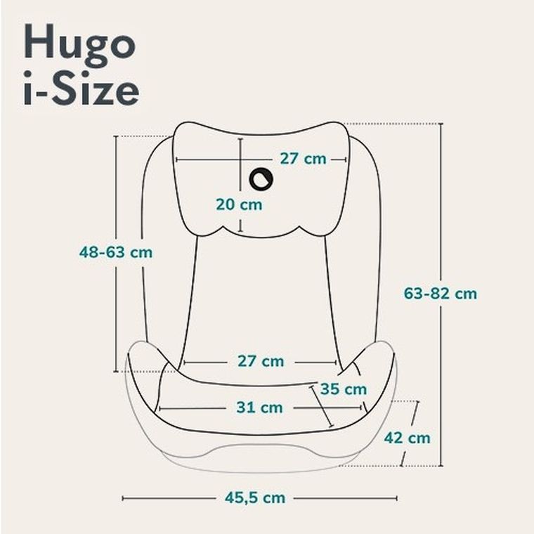 Lionelo, Hugo, I-size, fotelik samochodowy, Black Carbon, 100-150 cm